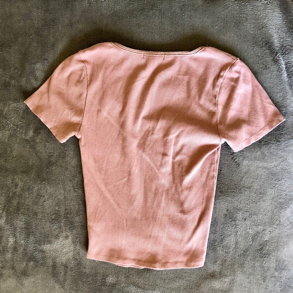 Pink Button Down - Picture 2 of 2